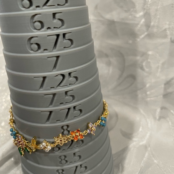 Kate Spade Gold-Tone Multicolor Floral Bracelet with Stones.New - Picture 8 of 8